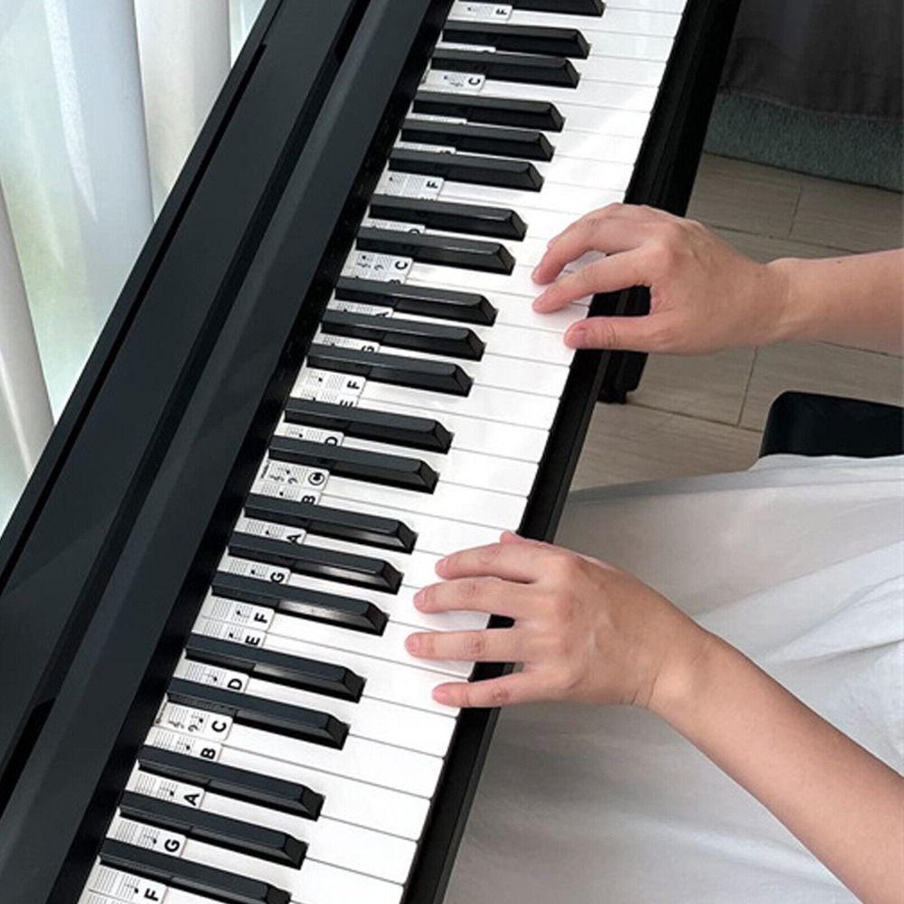 Top Stiker Piano Silikon Reusable Double Line Score Display 88kunci