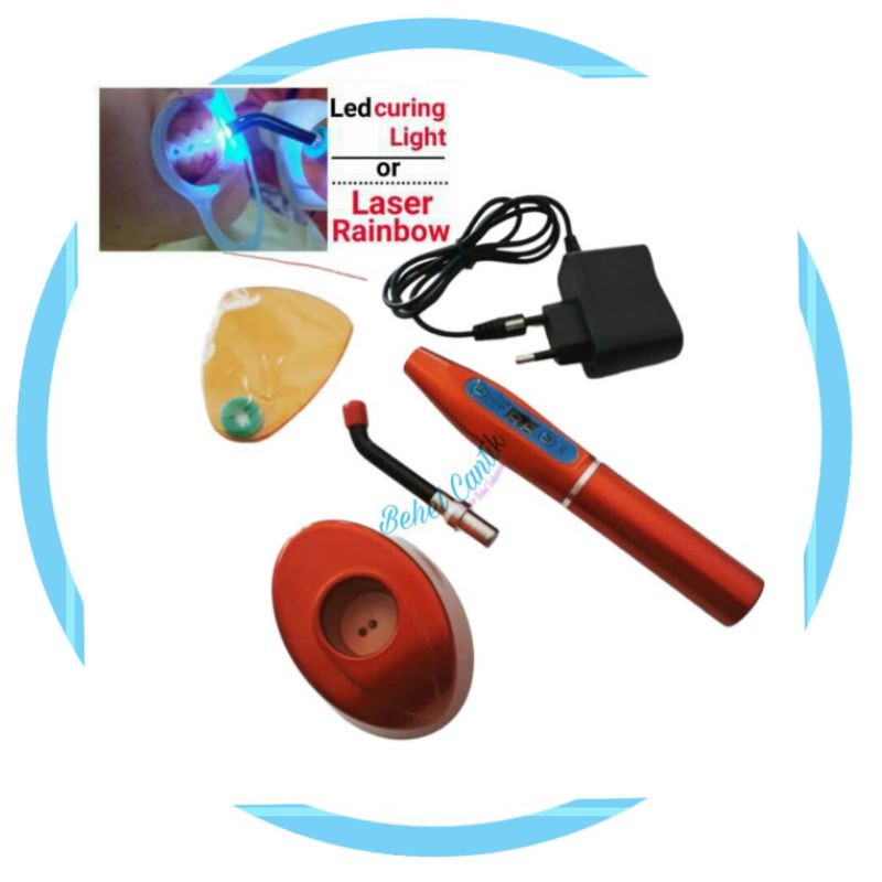 Laser Led Curing Light Laser Rainbow Pengering Lem Behel dan Venner Gigi