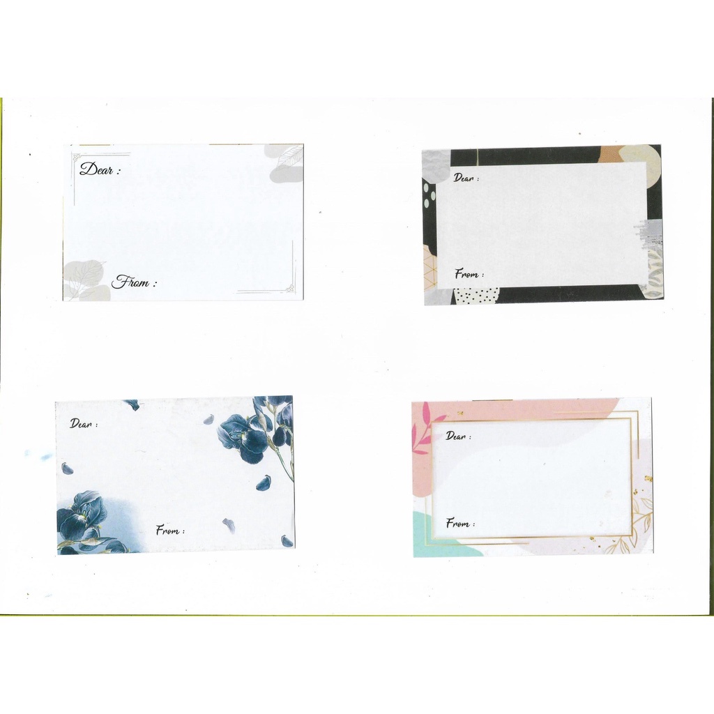 GREETING CARD POLOS - KARTU UCAPAN POLOS - GIFT CARD - GREETING CARD AESTHETIC