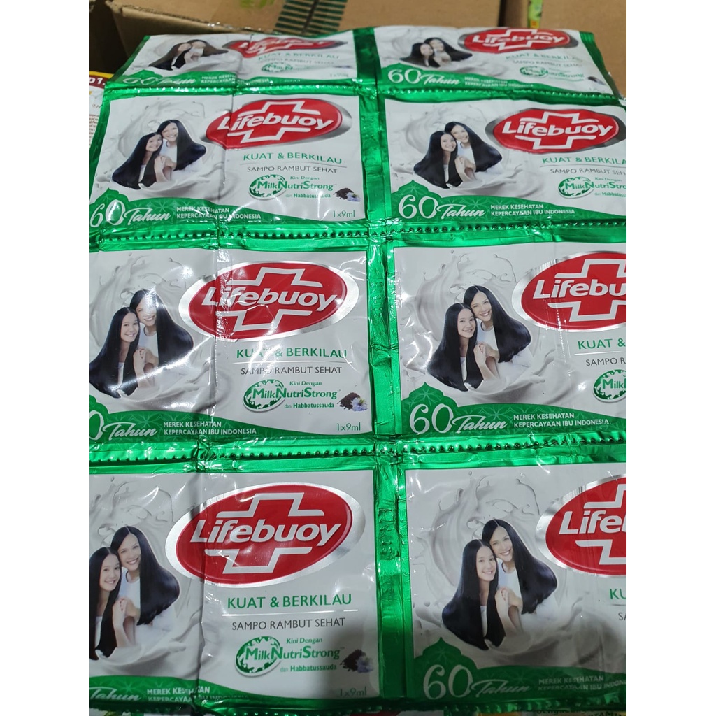 lifebuoy shampo 1 renceng isi 12 sachet (24 pcs) WARNA RANDOM