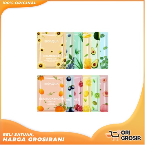 ORI Grosir BIOAQUA Sheet Mask Brightening Moisturizing skin care Hydrating Essence face Mask anti ag