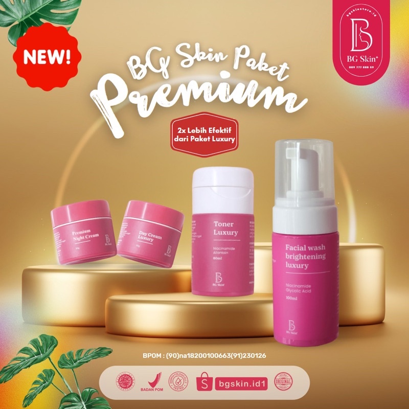PAKET LUXURY (NEW PACKAGING) WHITENING BEAUTY GLOW BG SKINCARE