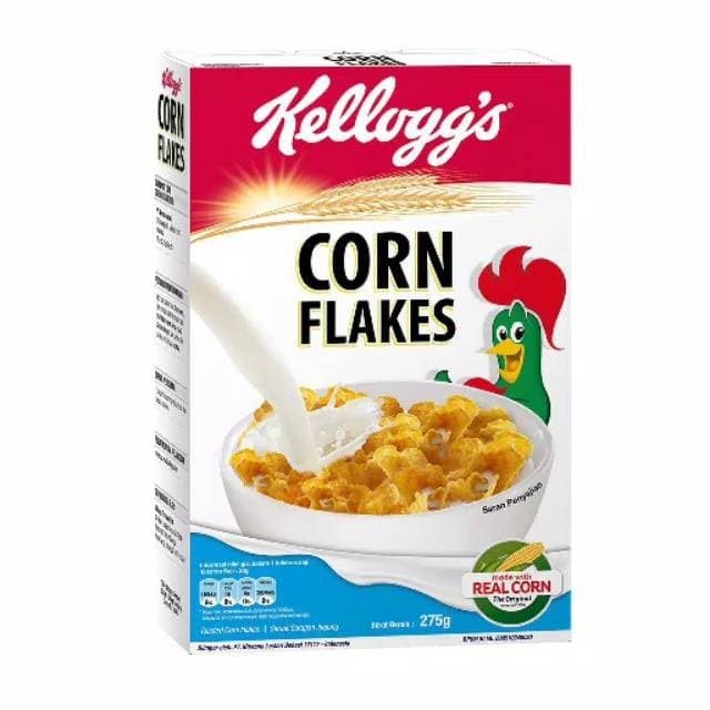 Kelloggs / Keloggs Kellog Import Corn Flakes 275 gr Sereal Jagung Sarapan