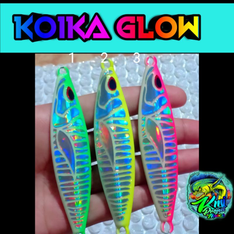 Jual Metal Jig Koika Stiker Glow 60g S D 200g Shopee Indonesia