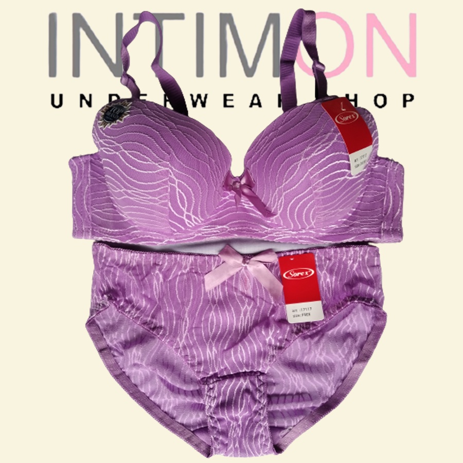 BRA SET BH WANITA DEWASA IMPORT KOREA 17117 BROCADE RENDA KAWAT CUP BESAR PAKAIAN DALAM WANITA