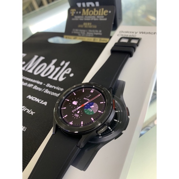 SAMSUNG Galaxy Watch4 Classic 46mm BLACK - SECOND LIKE NEW - FULLSET ORI - RESMI SEIN