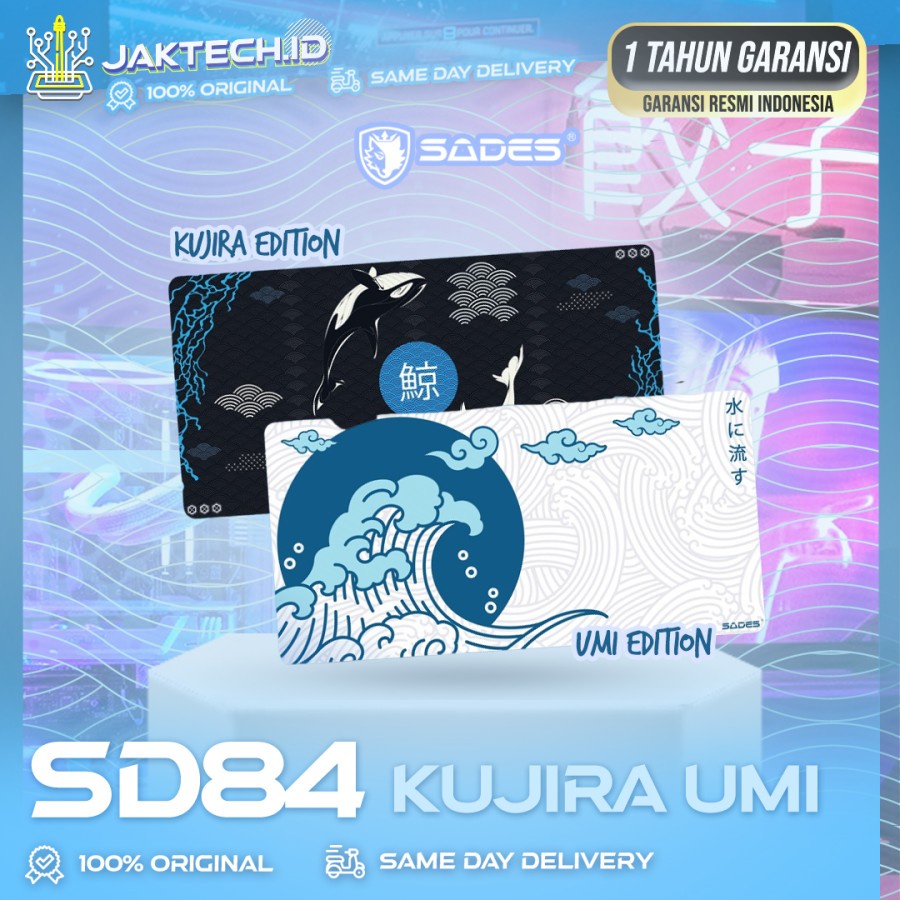 Sades SD84 Deskmat Kujira Umi