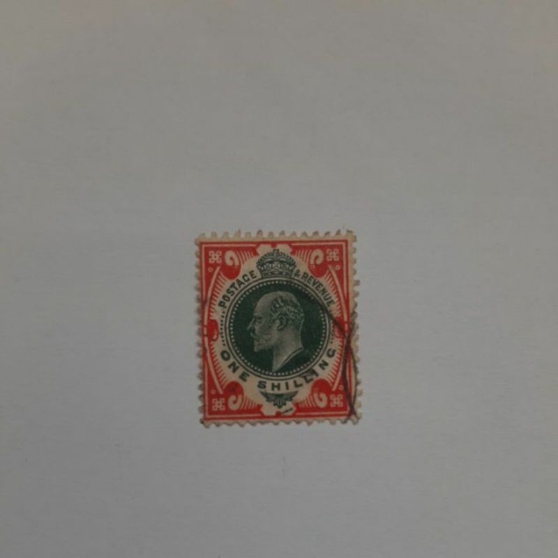 

Perangko prangko Postage Revenue One Shilling King Edward VII