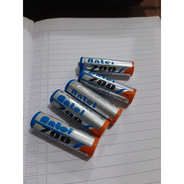 Baterai AA Antel 700mAh rechargeable A2 isi ulang