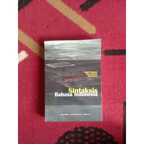 sintaksis Bahasa Indonesia Universitas Terbuka