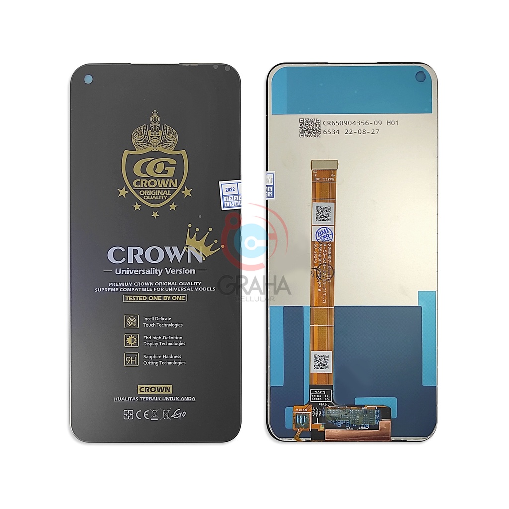 LCD REALME C17 / 7I / A53 2020 / A33 2020 ORI CROWN SUPER FULLSET TOUCHSCREEN