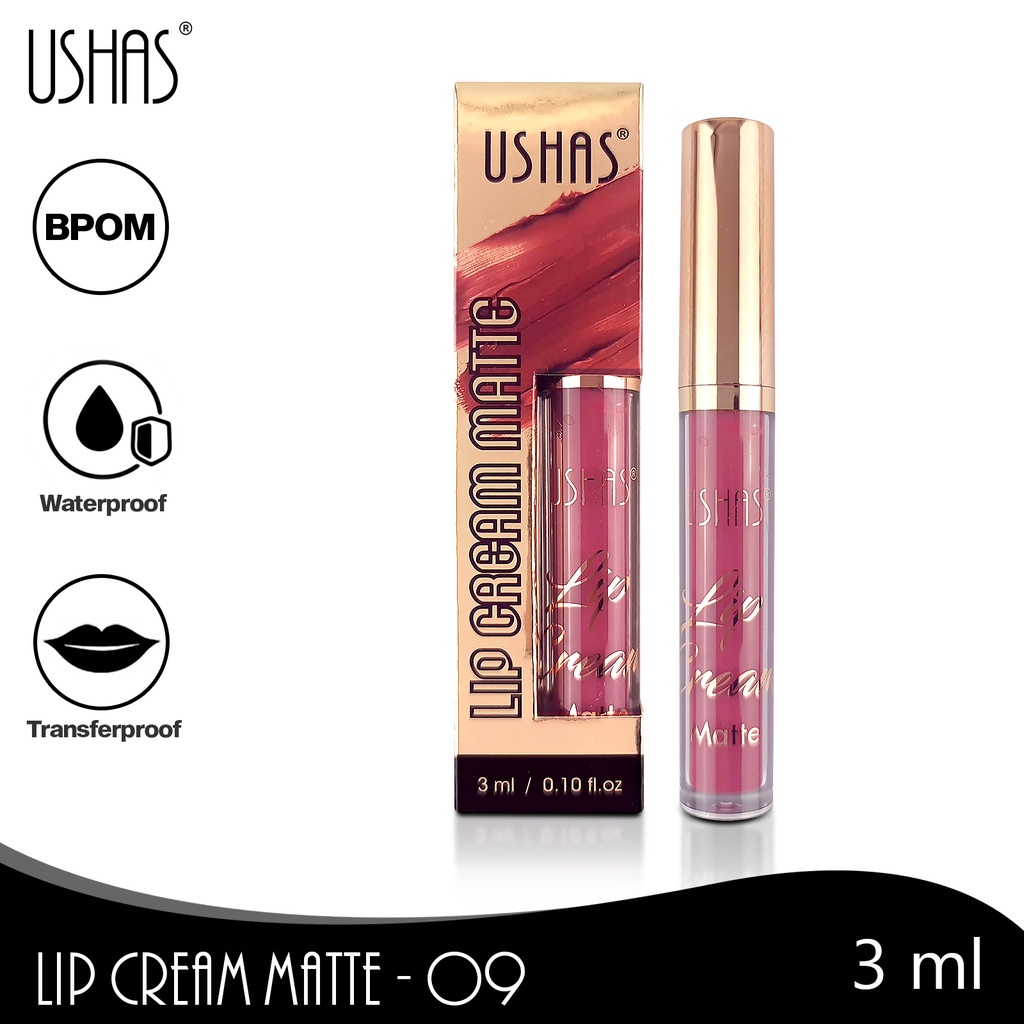 USHAS LIP TINT ALOE VERA / LIP CREAM MATTE / LIQUID EYESHADOW &amp; HIGHLIGHT