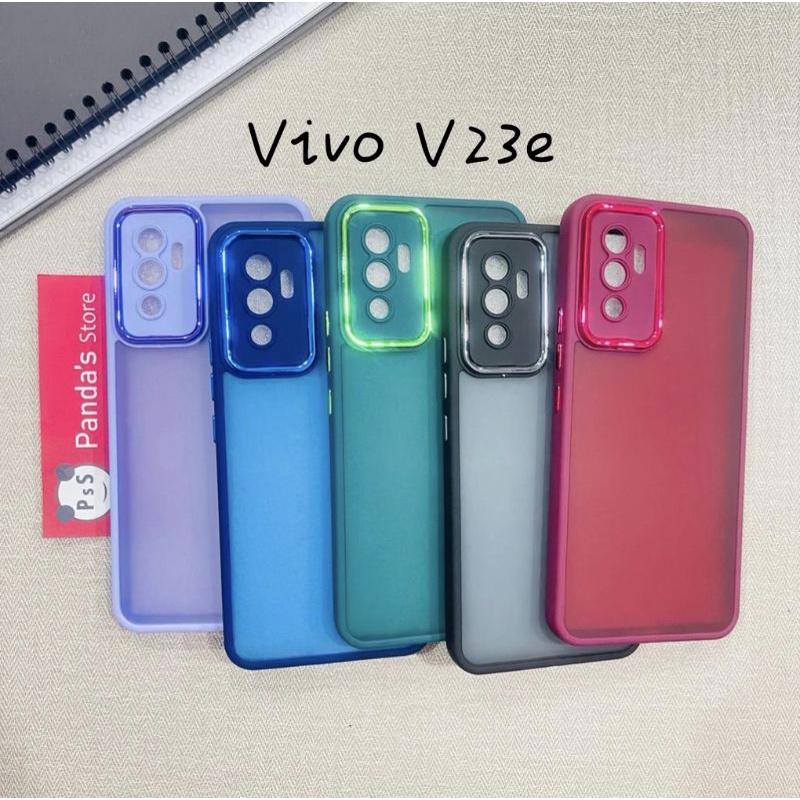 Case Vivo V23e Metal Chrome Softcase Dove Premium Luxury PSS