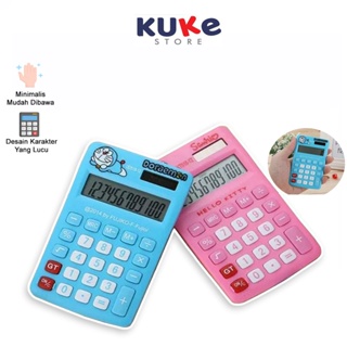 KUKE Calculator Kalkulator Mini 11 Digits Check Correct / KALKULATOR MINI KARAKTER / KALKULATOR DORAEMON
