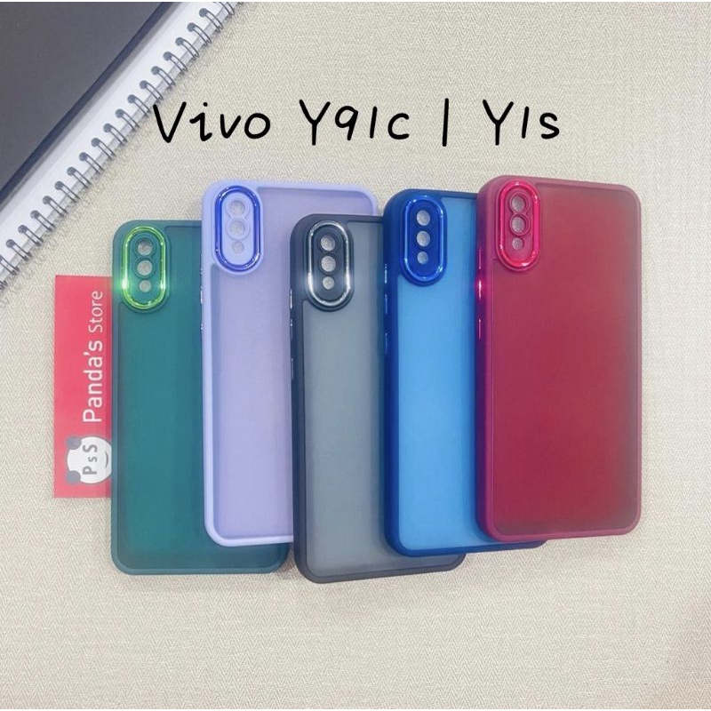 Case Vivo Y91c | Y1s Metal Chrome Softcase Dove Premium Luxury PSS