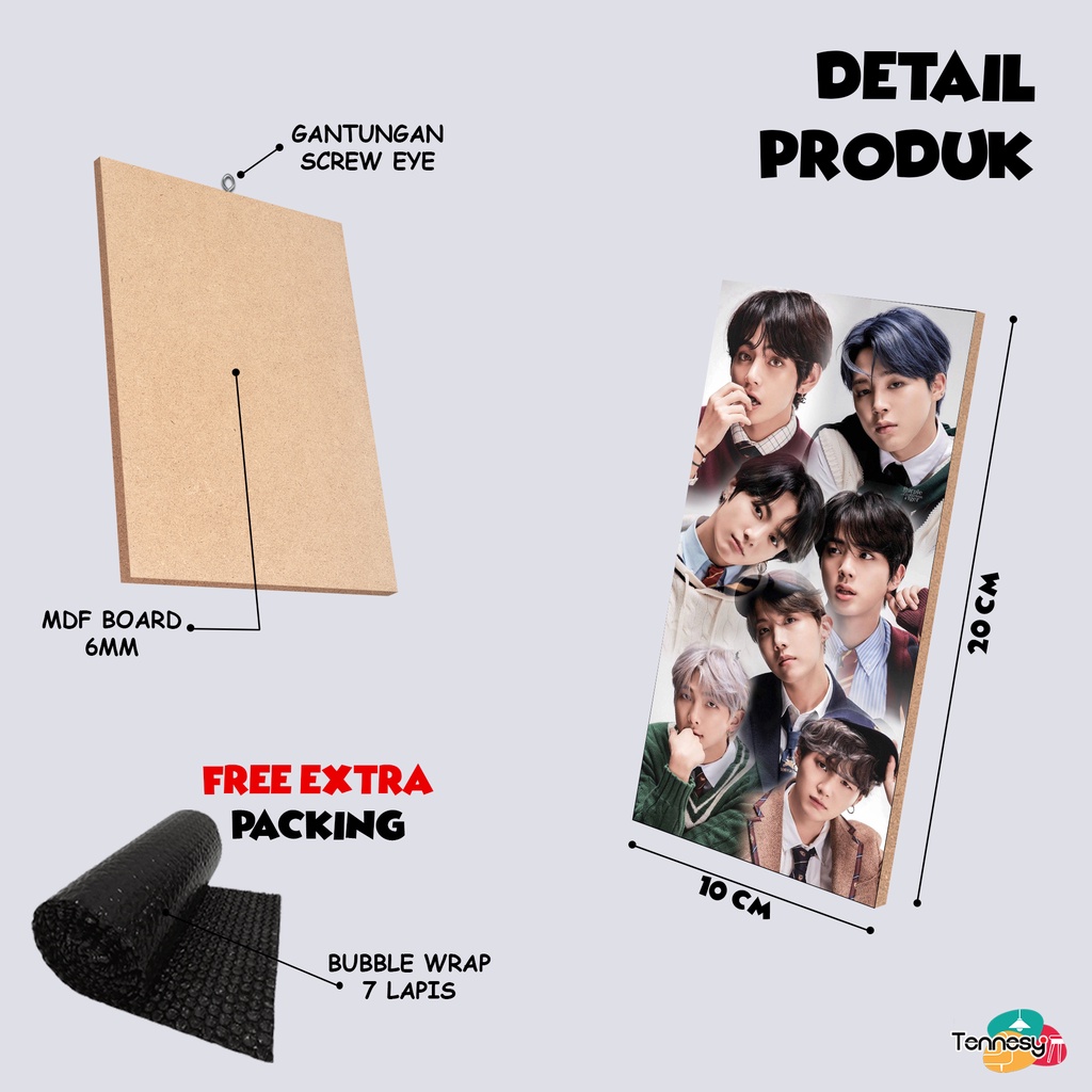 HIASAN DINDING BTS KPOP KOREA 10x20CM WALL DECOR PAJANGAN POSTER DEKORASI RUMAH KAMAR TIDUR