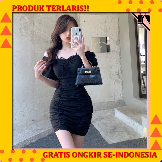 Dress Kondangan Wedding Dress Non Hijab Pesta Wanita Remaja Korea Terbaru Kekinian Mewah Casual Sabr