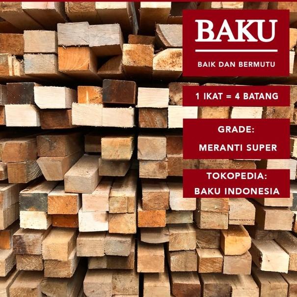 Kayu Kaso 5 x 7 Meranti Super (1 ikat isi 4 batang)