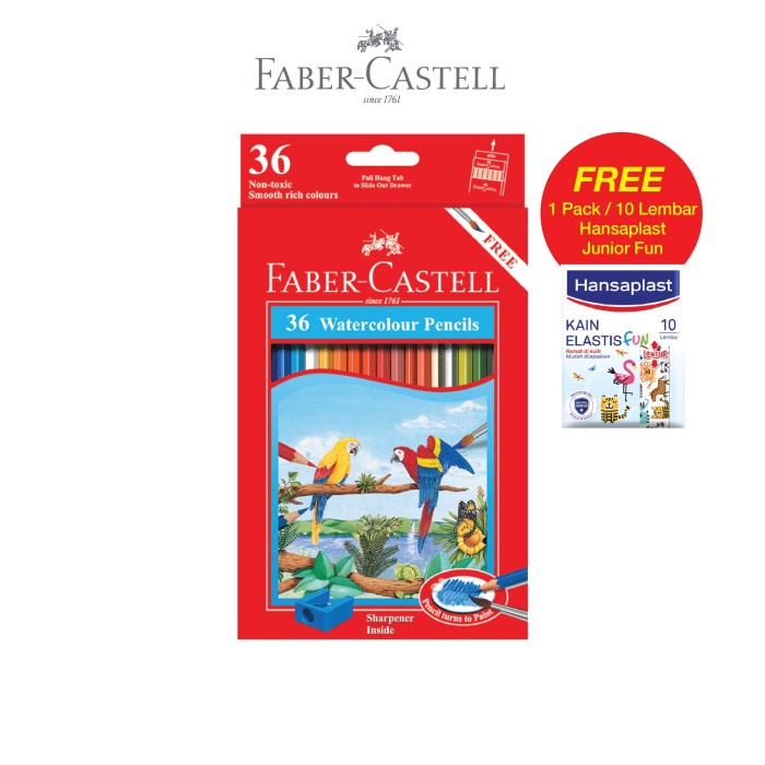 

[COD AKTIF] Faber Castell Watercolour Pencils 36 L