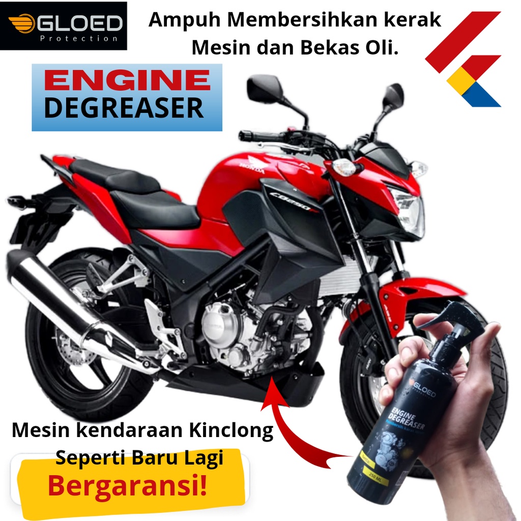 Gloed Engine degreaser obat cairan pembersih kerak blok mesin motor dan mobil