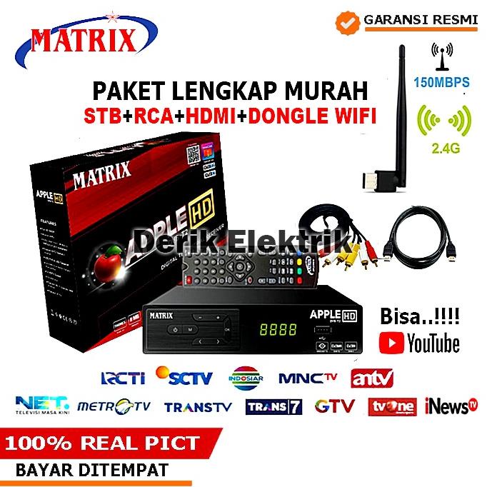 PRODUK- SET TOP BOX TV DIGITAL MATRIX DVB T2 APPLE HD EWS / SET TOP BOX TV DIGITAL MATRIX / ALAT TV DIGITAL SET TOP BOX / STB TV DIGITAL MATRIX / SET TOP BOX DIGITAL / SET BOX TV / SET BOX TV DIGITAL / SET BOX / SET BOX TV DIGITAL RECEIVER TV / STB APPLE