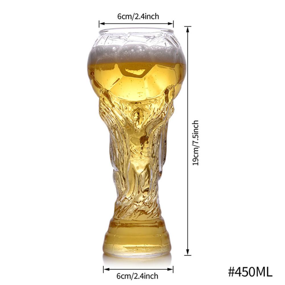 Timekey Gelas Kaca Kristal Transparan Desain Piala Dunia 2022 Qatar D5L9