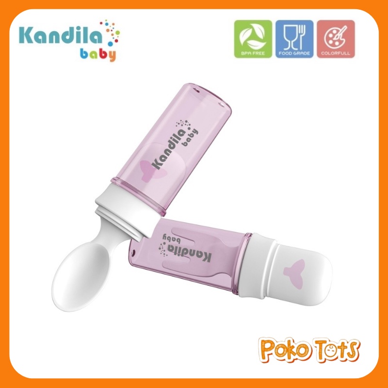 Kandila Baby Cute &amp; Portable Fork &amp; Spoon Set KDL021-7 Sendok dan Garpu Makan Bayi