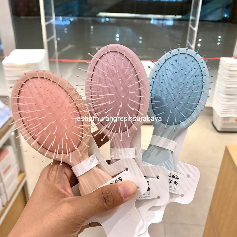 HAIR BRUSH MINISO SISIR MINISO SISIR OVAL SISIR KECIL MINISO