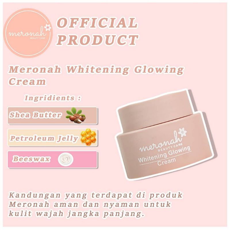 Meronah Witening Glowing Cream BPOM