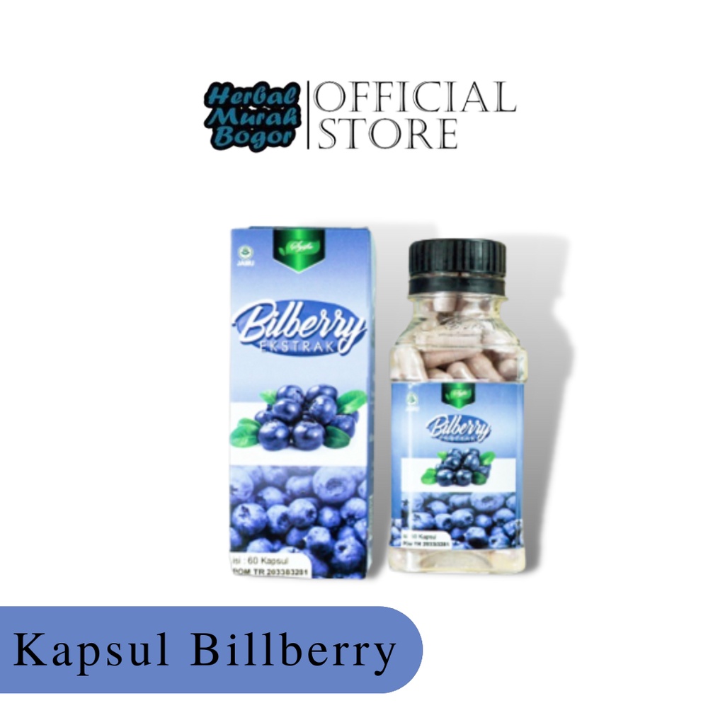 Jual Kapsul Ekstrak Bilberry 60 Kapsul Obat Mata Minus Plus Silinder