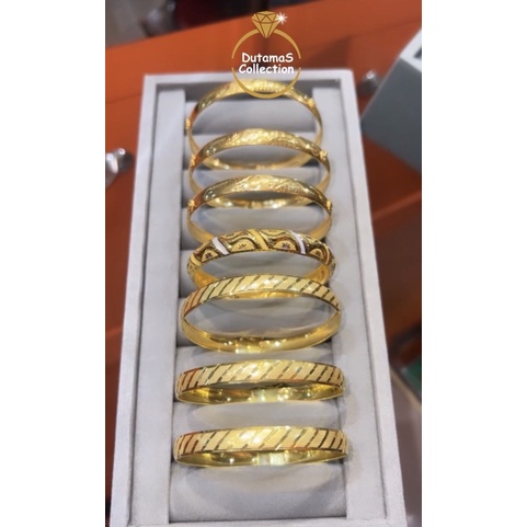 Gelang Kroncong Dewasa Berat 4-15gram an Banyak Motif Emas Asli kadar 375% || Bisa Dijual Kembali