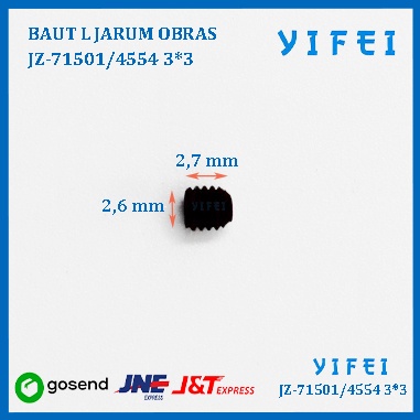 BAUT L JARUM OBRAS 4554 3*3 1.5 YIFEI-71501/4554 3*3