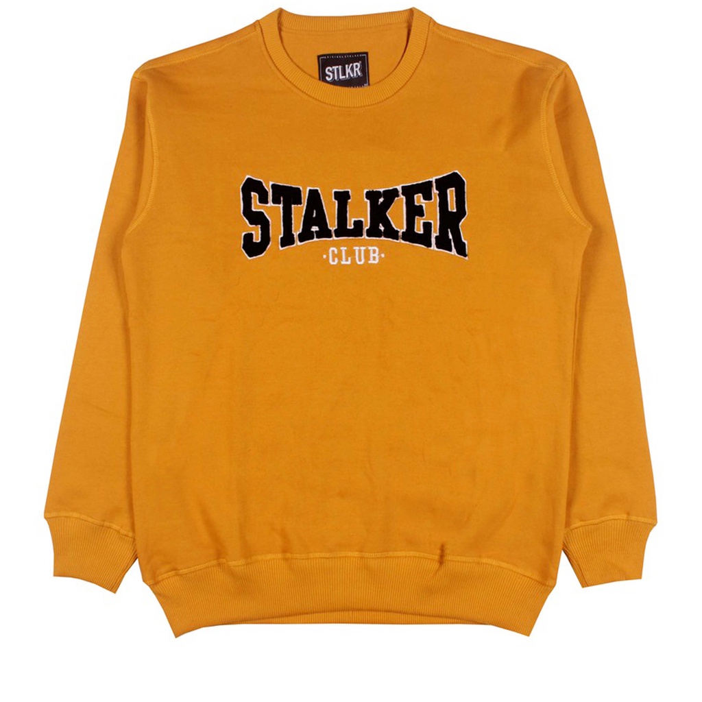 Stalker Sweater Crewneck - Towel Embroidered Mustard