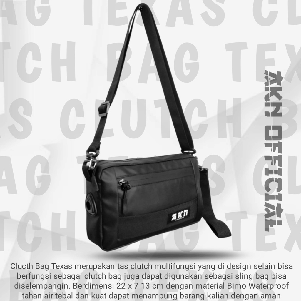 AKN Official Tas Selempang Slingbag Texas Waterproof Pria Wanita Multifungsi