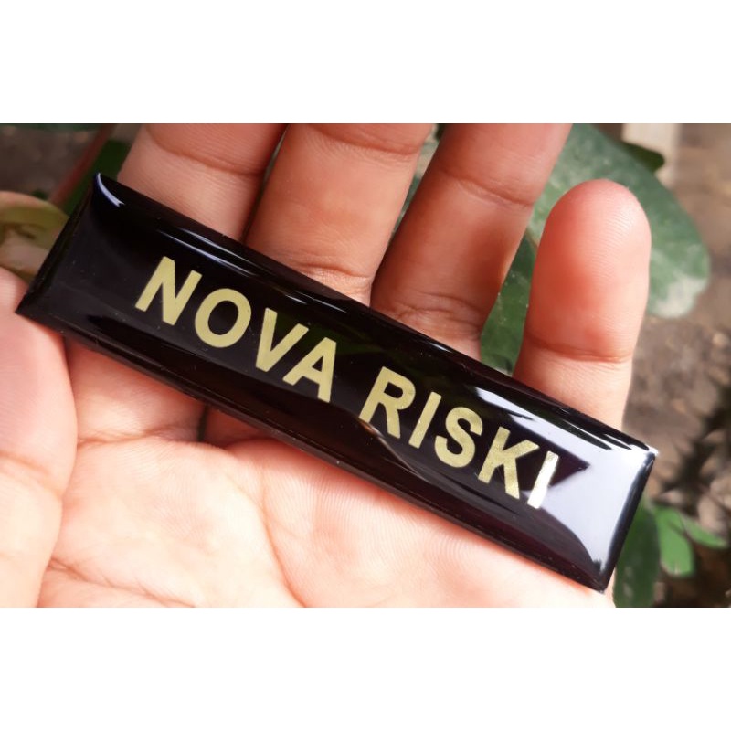 Nametag/nama dada magnet/name tag/nama dada/nametag magnet/nametag peniti resin-FULL GOLD
