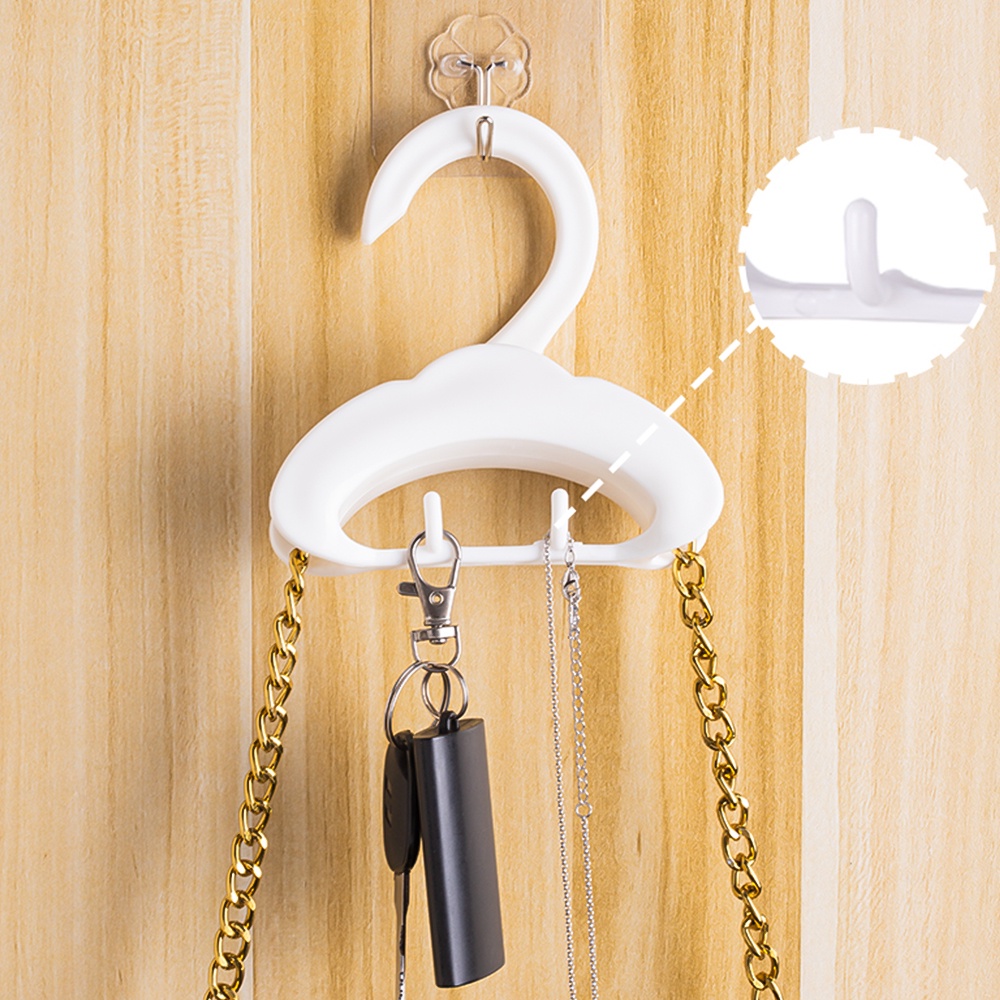 Lemari Pakaian Closet Penyimpanan Aksesoris Dasi Syal Rak Gantung Kreatif Topi Handbag Gantungan Anti-slip Kunci Tempat Kalung Hemat Tempat Sundry Finishing Rak