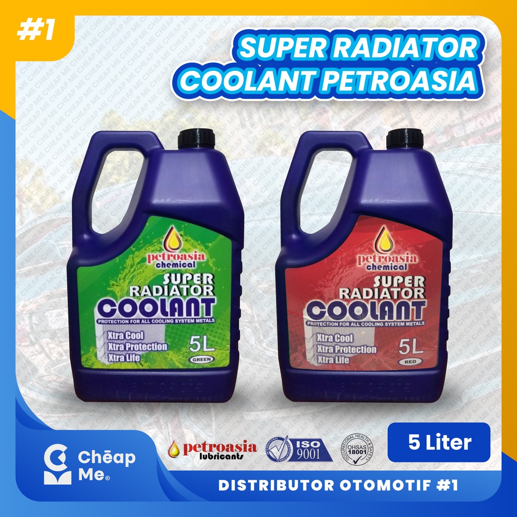 Radiator Coolant PETROASIA 5 Liter / Petroasia Super Radiator Coolant 5 Liter / Air radiator Pending