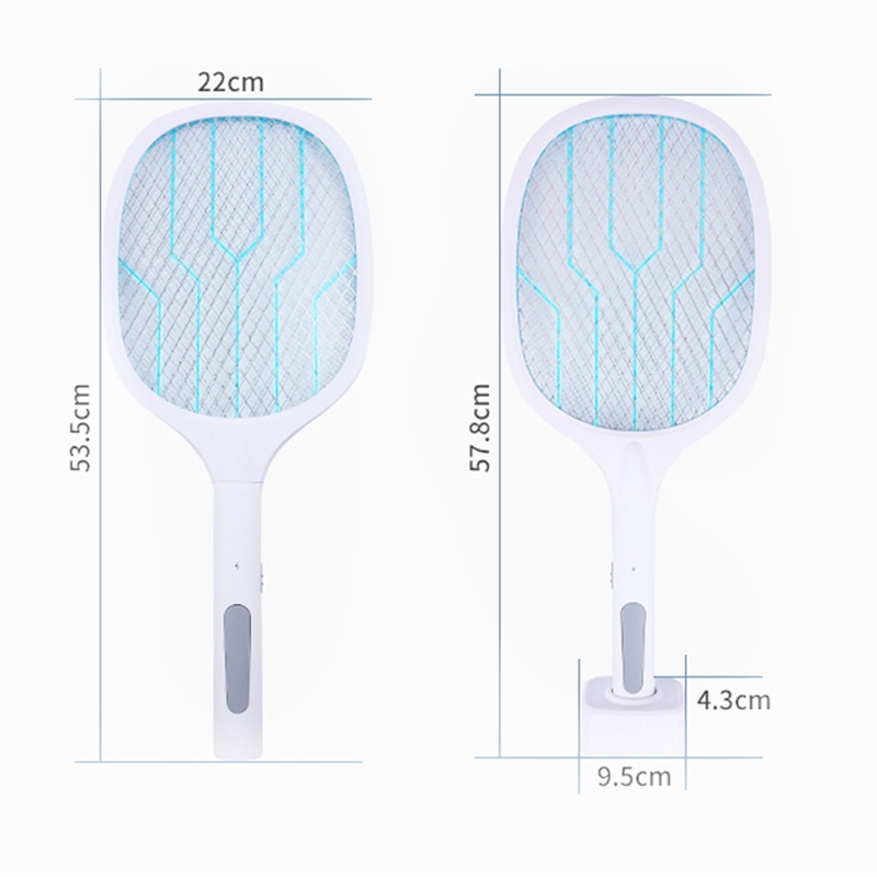 ES20 Raket Nyamuk Serbaguna 2 in 1 Perangkap Nyamuk dengan Lampu LED | 2 in 1 Mosquito Swatter &amp; Mosquito Killer Rechargeable LED