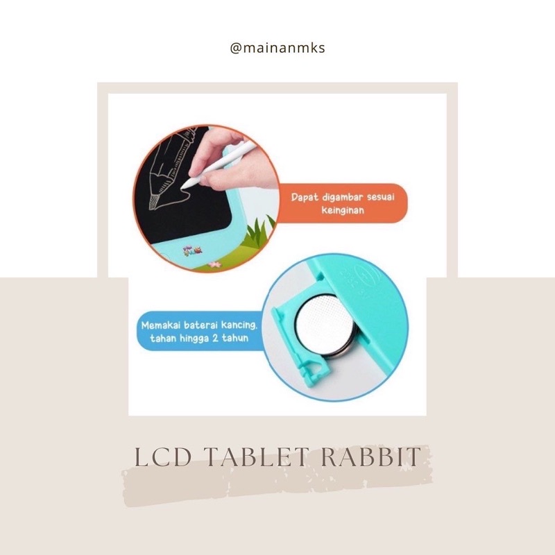 LCD PAD WRITING TABLET RABBIT NO.9012