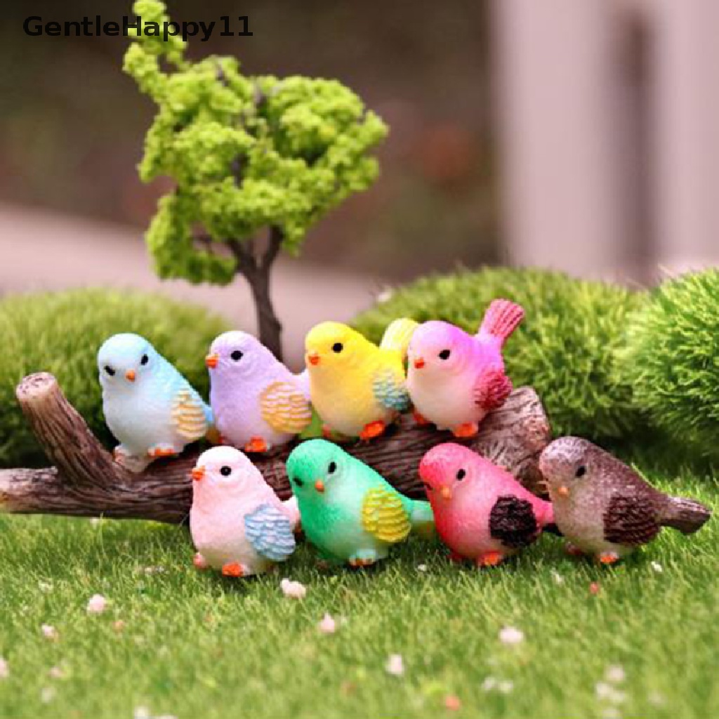 Gentlehappy Miniatur Burung Kecil Imitasi Untuk Dekorasi Rumah / Taman