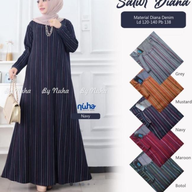 NEW ANJANI#9 JUMBO MAXY TERBARU GAMIS JUMBO BAHAN KAOS DENIM TEBAL - marun