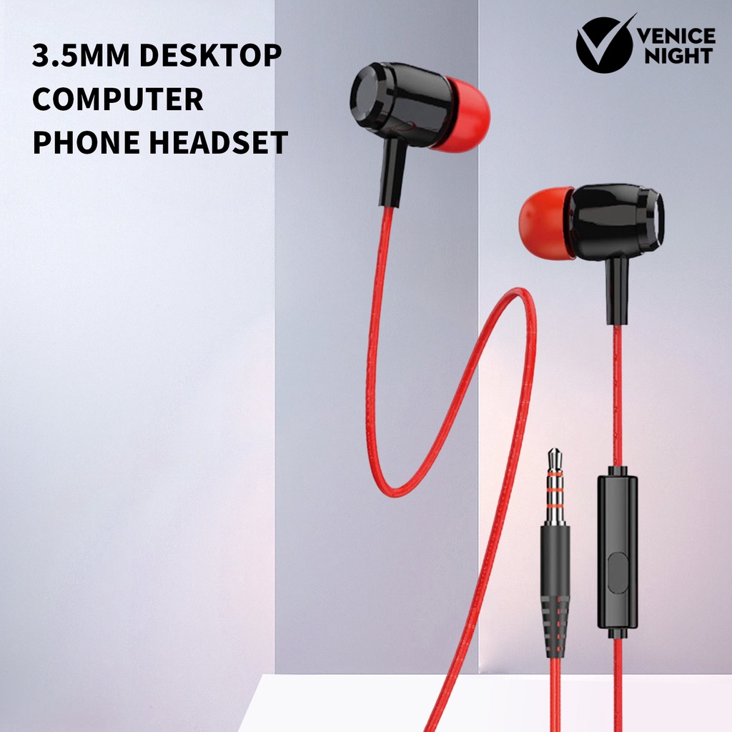 (VNEP) (Berkabel) X10A Earphone High Fidelity HD-kompatibel Panggilan Universal 3.5mm In-Ear Ponsel Earbud dengan MIC untuk Android