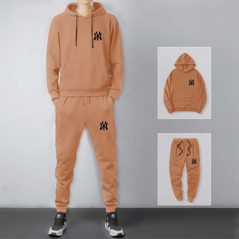 STELAN ( NYNY ) STELAN PRIA DEWASA 1 SET SWEATER HODDIE + CELANA PANJANG JOGGER MODEL TERBARU