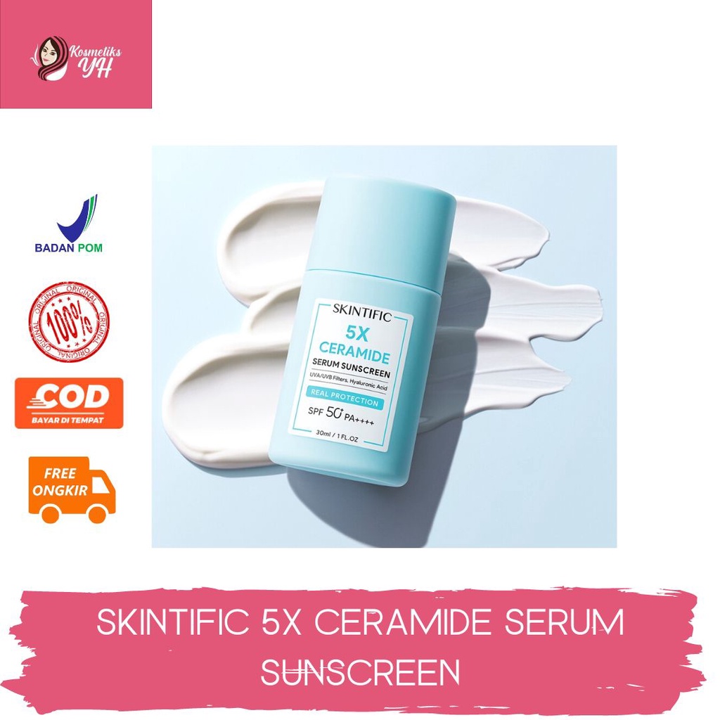 SKINTIFIC SERUM SUNSCREEN 5X CERAMIDE SPF50 PA++++ UV SHIELD SKINCARE DAN SUNSCREEN SKINTIFIC COCOK 