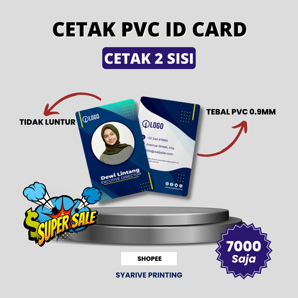

Cetak Id Card Satuan murah ketebalan PVC TEBAL 0.96mm