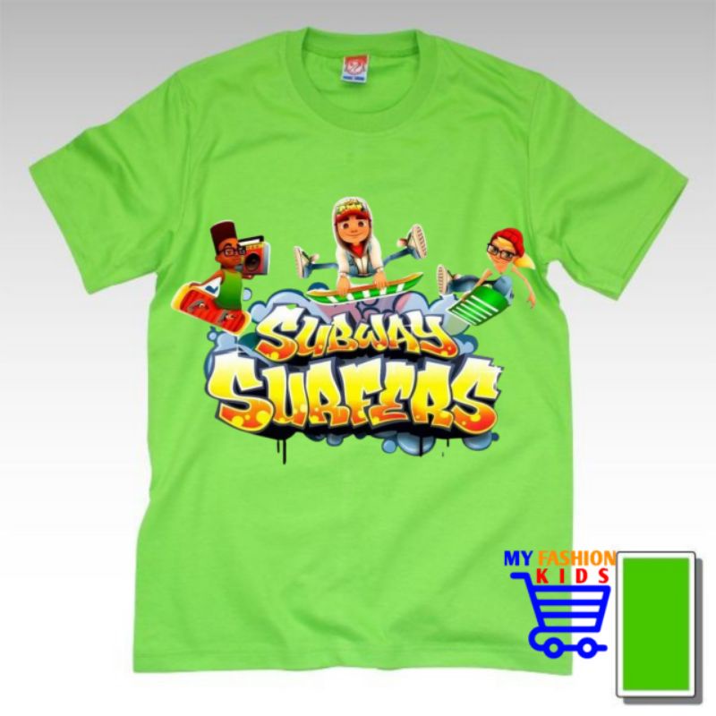 BAJU ANAK KAOS ANAK SUBWAY SURF BAHAN PREMIUM