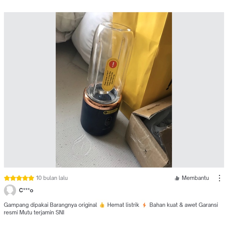 Deerma NU05 NU06 Blender Portable Juicer Mini Mixer Garansi