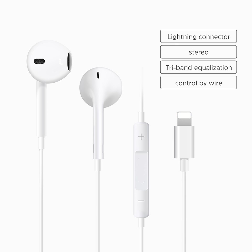 Headset Bass Iphone Lightning Hetset Adapter Earphone Handsfree Ligting Headsed Ori 100% Lighting Aipon Iphons Automatic Pop Up Bluetooth /7/7+/8/8+/X/Xs//XR/11/11PRO/12/Pro/5/5s/6/6s/6+HT11