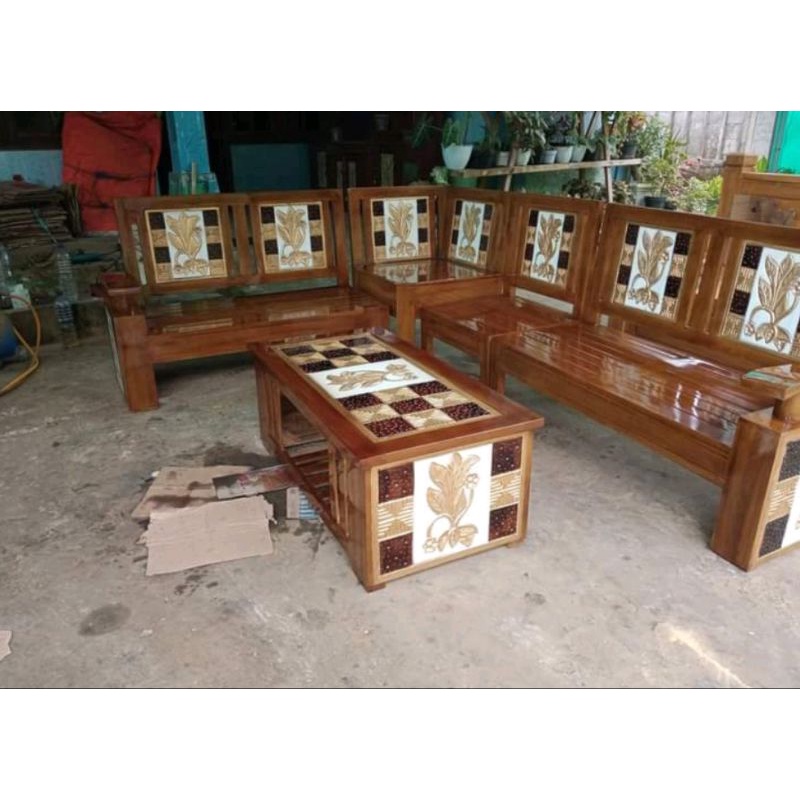 KURSI TAMU JATI KURSI SUDUT JATI SET KURSI TAMU SUDUT JATI JEPARA