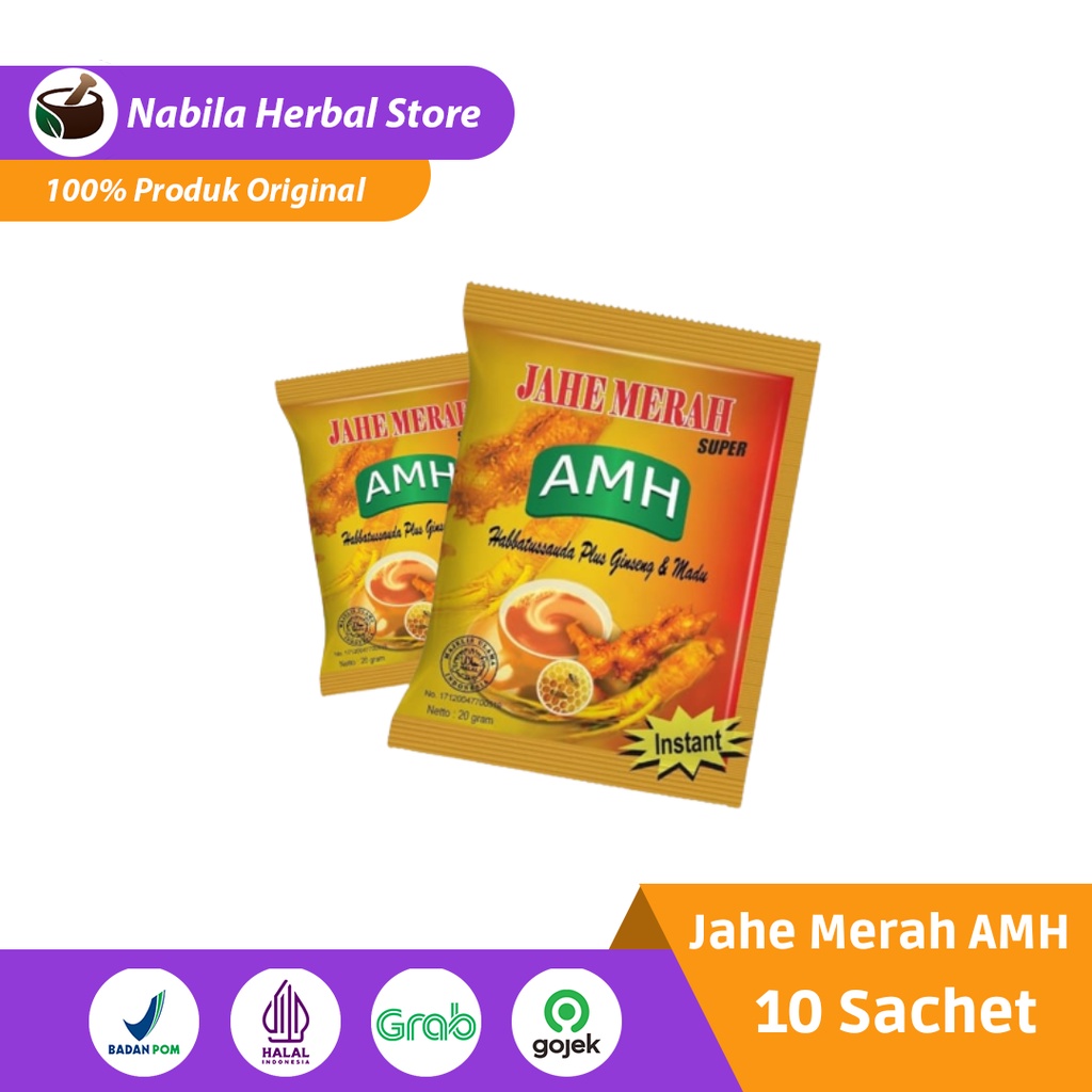 

Jahe Merah Super Amanah AMH Renceng 10 Sachet